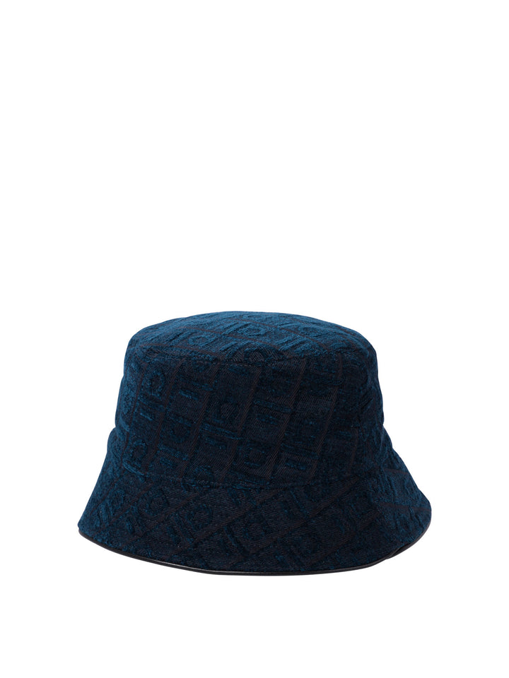 Ferragamo Bucket Hat Cappelli - Blu | d224715cfdc401e8fd3ef85877bec11981b91458