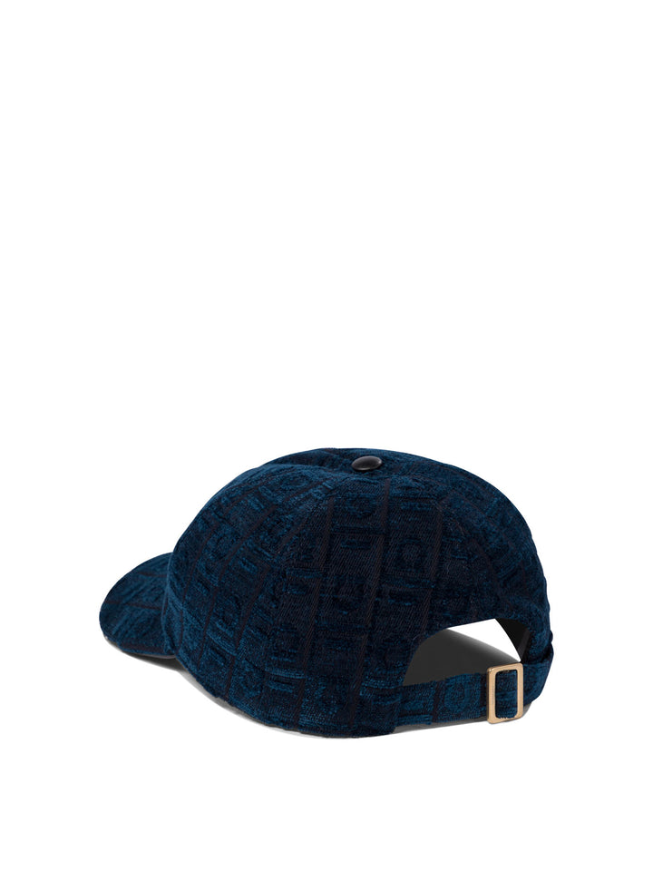 Ferragamo Velvet Trucker Hat Cappelli - Blu | 34bb385eb42e6dae943d2cefbceffc05ff9467d4