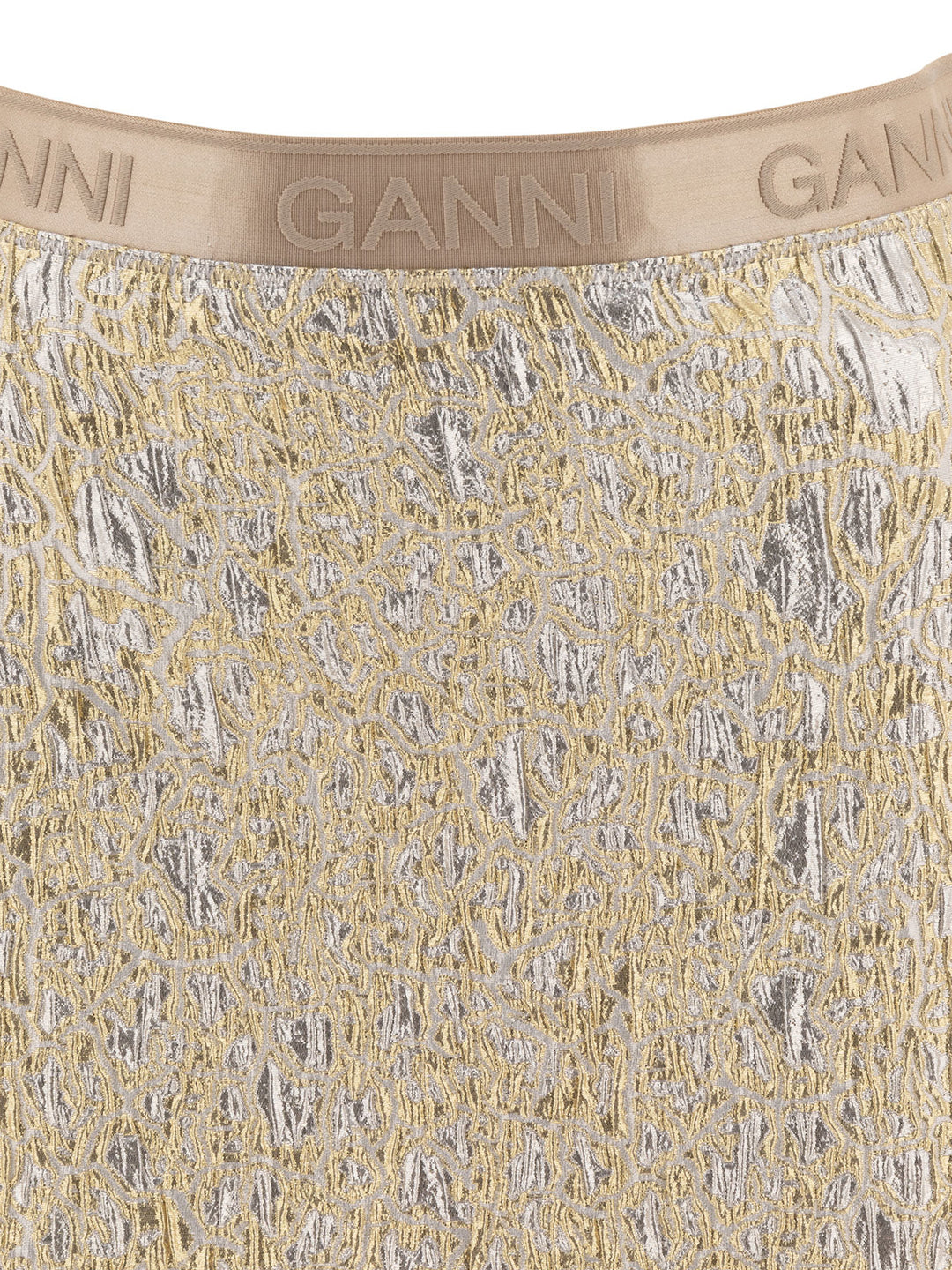 Ganni Gold And Silver Miniskirt Gonne - Oro | b8749d417024c679649ee09d6a2a975beeaaf1e9
