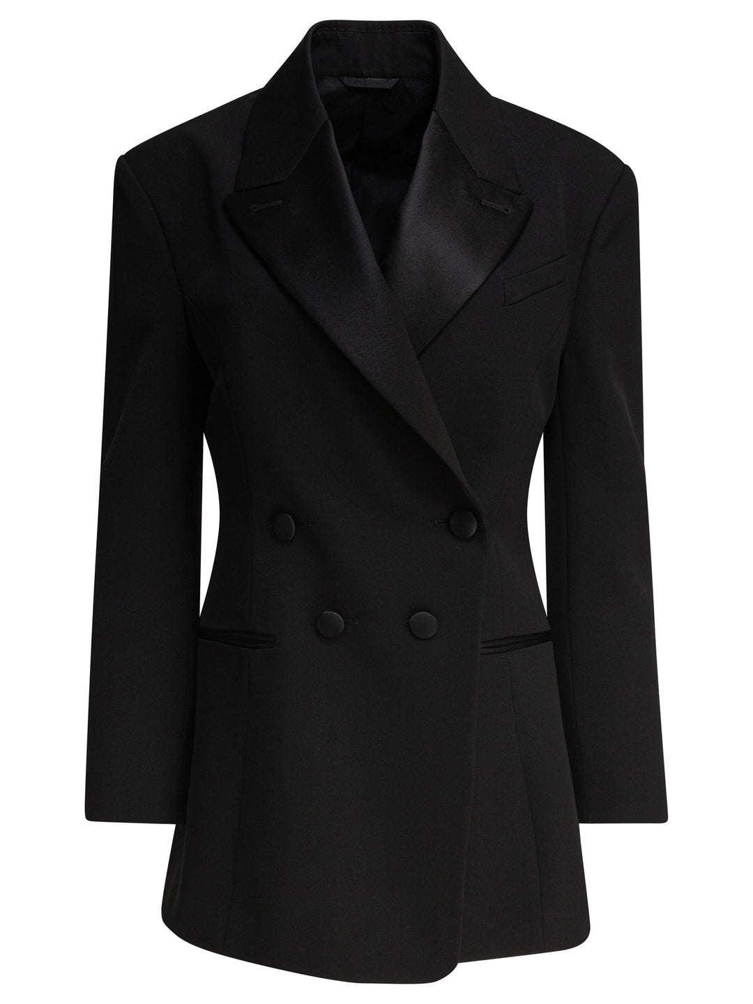 Givenchy Blazer With Pleated Back Jackets and Coats - Nero | a00d7d8f58049b16b6d118594e1e3d4dc231814e