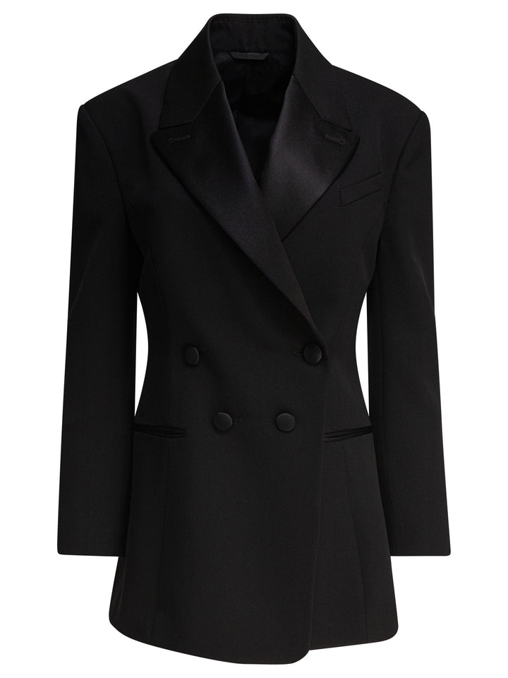 Givenchy Blazer With Pleated Back Jackets and Coats - Nero | a00d7d8f58049b16b6d118594e1e3d4dc231814e