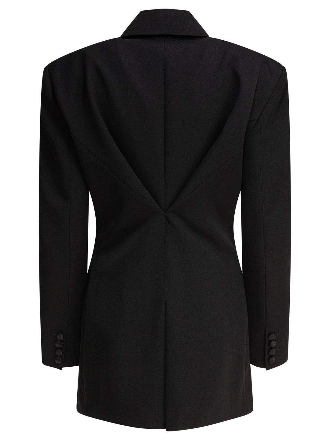 Givenchy Blazer With Pleated Back Jackets and Coats - Nero | 972f5cf6f5f4c6edfd5e4e2f023d16473f8b26d3