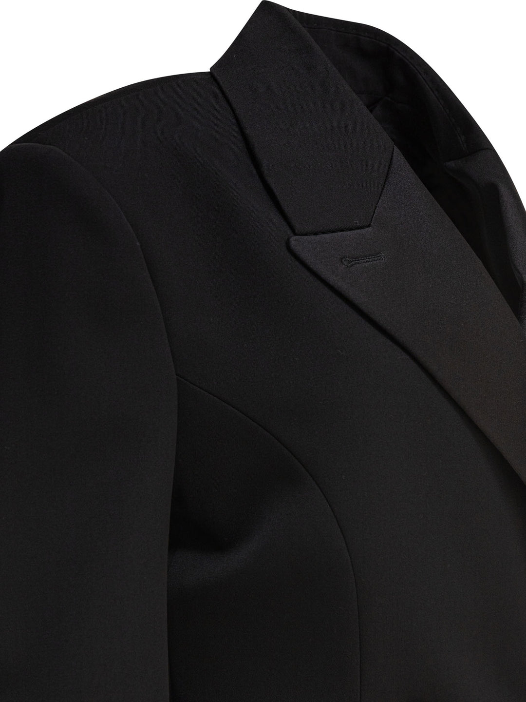 Givenchy Blazer With Pleated Back Jackets and Coats - Nero | ad32b6f4403af3407b5489302d23c68cd9f324a8