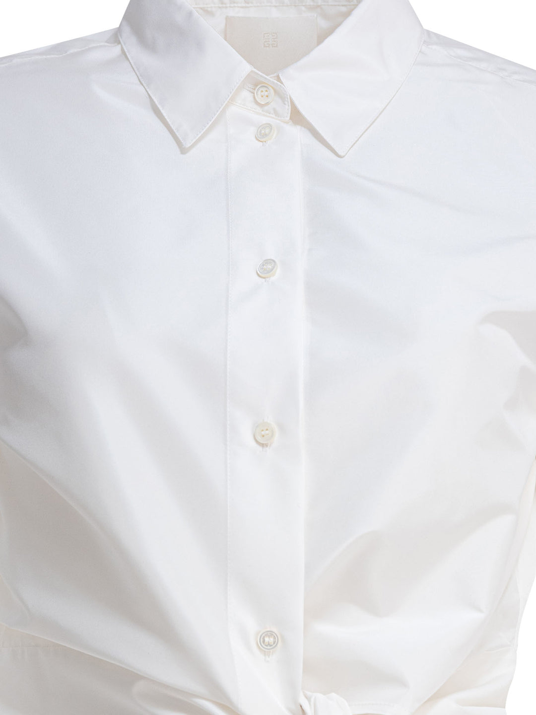 Givenchy Shirt With Bow Shirts - Bianco | 1ac46be4c5bfceefe2666e00eff0ef7484965c30