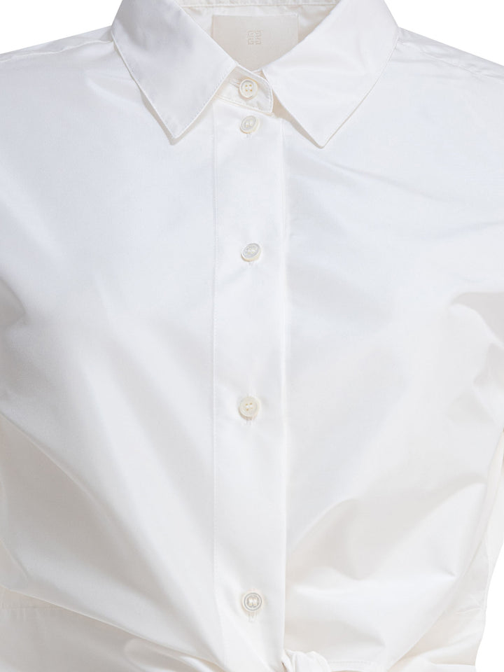 Givenchy Shirt With Bow Shirts - Bianco | 1ac46be4c5bfceefe2666e00eff0ef7484965c30
