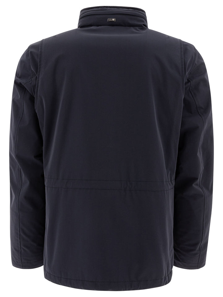 Herno Lightweight Cashmere And Wool Jacket Jackets and Coats - Blu | 96fb618ac66943bfa9140a07fa64aeb76bec4bd7