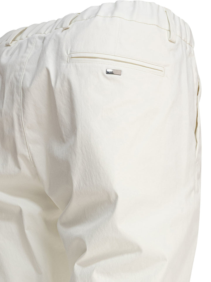 Herno Cotton Drawstring Pants Trousers - Bianco | ccfae0cdfc1f4f18f62f95ddddaf443a23c02b1d