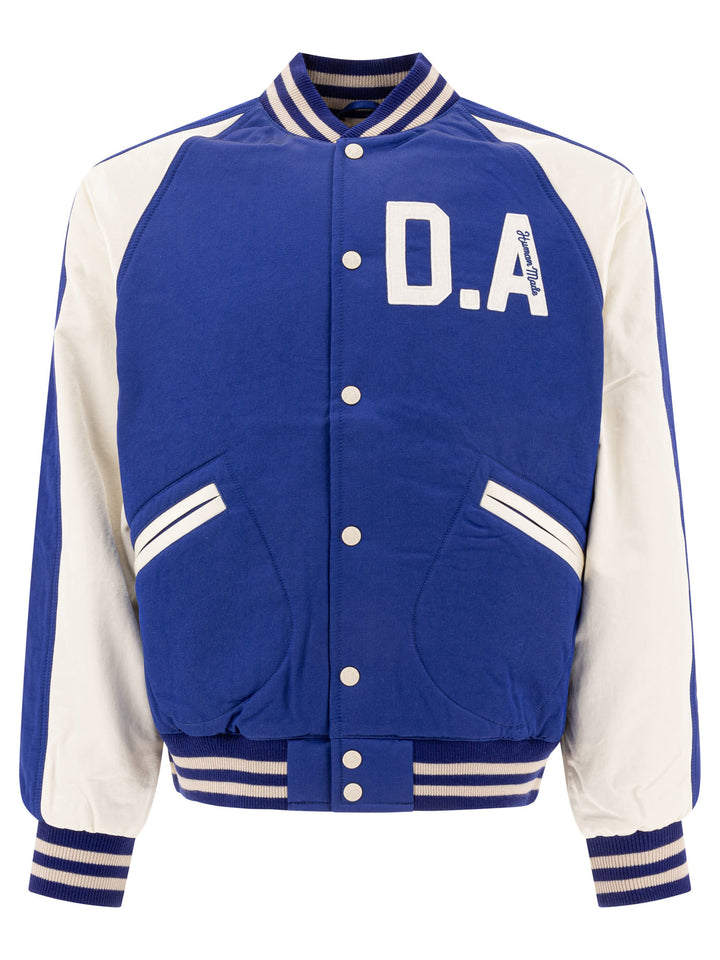 Human Made Vintage Style Bomber Jacket Jackets and Coats - Blu | 23f3d127b57e74a39f65ea59b6f0dc7b36eefe98