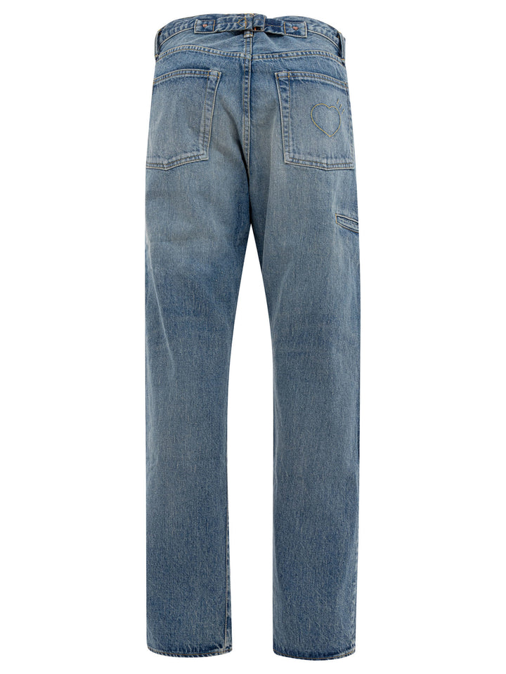 Human Made Five-Pocket Jeans - Blu | ebb84101742cf95417cc48bf928998efacf6caa9