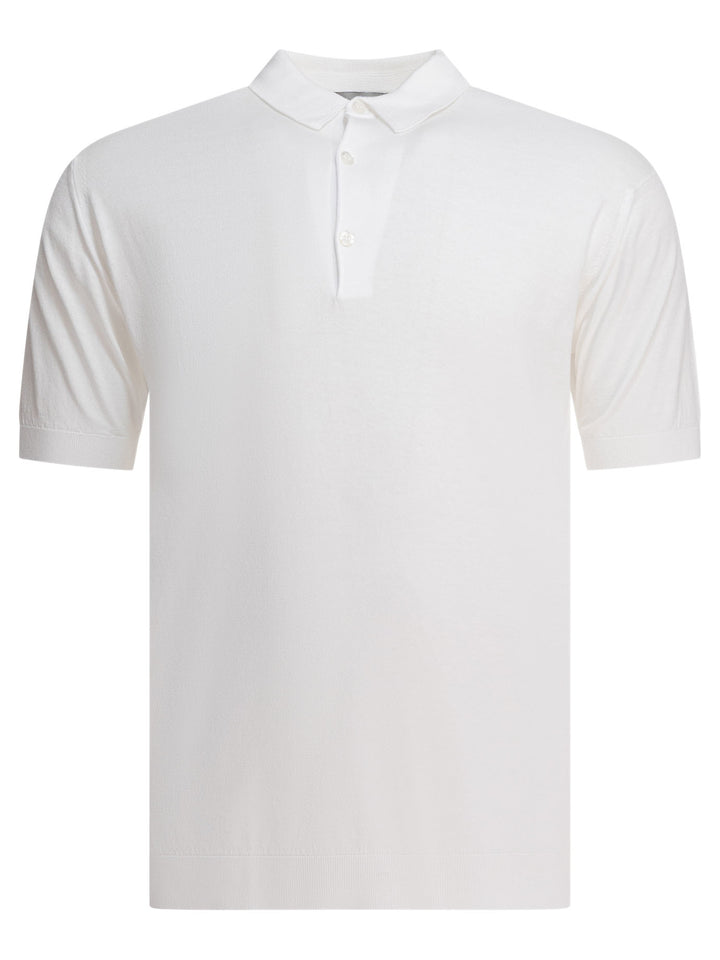 John Smedley Adrian Polo shirts - Bianco | 45251329724c3b7b8458eb7e21a322e7fe61e666