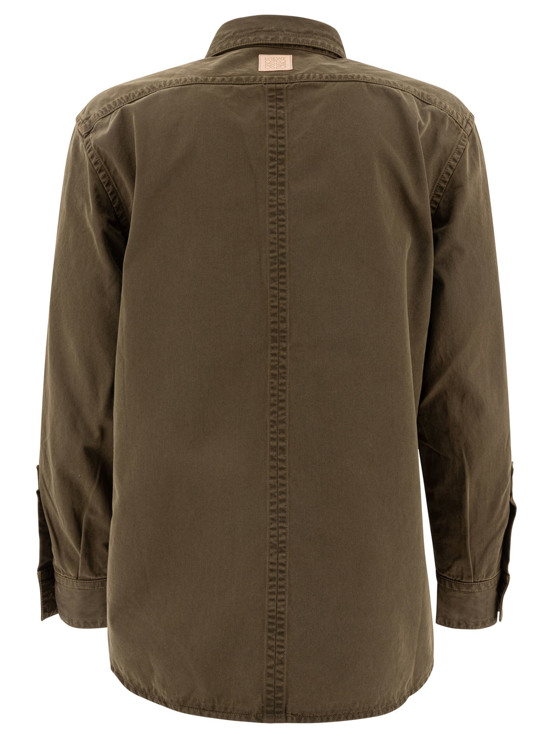 Loewe Cotton Overshirt Jacket Jackets and Coats - Verde | 25741eec440e70afbda82b3e786466deadc152a1