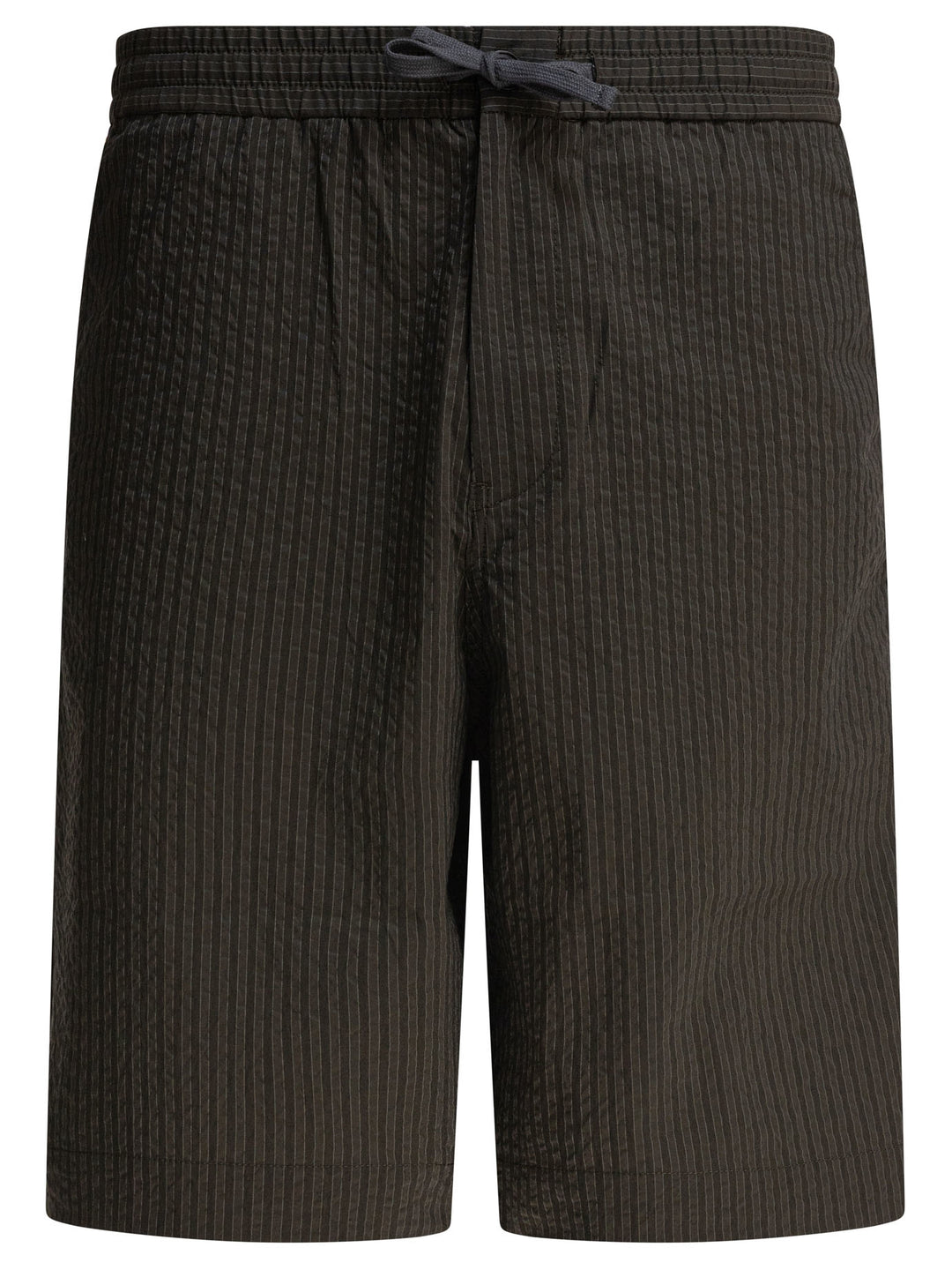 Maison Kitsuné Striped Seersucker Shorts - Verde | 718c9f43f0005f6edd88089644ed74954fe682e8