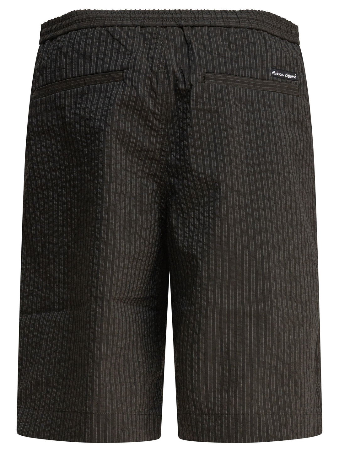 Maison Kitsuné Striped Seersucker Shorts - Verde | 8af8ff1a7ca53c47d90ea2e0acd161c72b9b259d