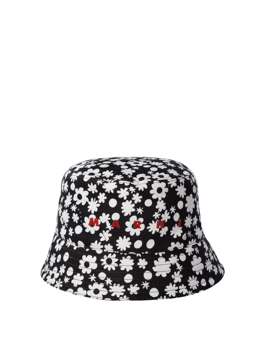 Marni Cotton Bucket Hat Cappelli - Nero | ac0cabcacd2425904e2dac4b687674df2530fbfc