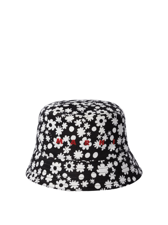 Cotton Bucket Hat Cappelli Nero