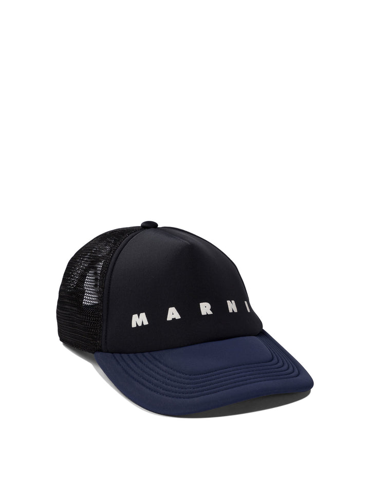 Marni Trucker Hat With Logo Cappelli - Blu | 6ba16f5bb20793d97644e33b18b7270b0976d83f