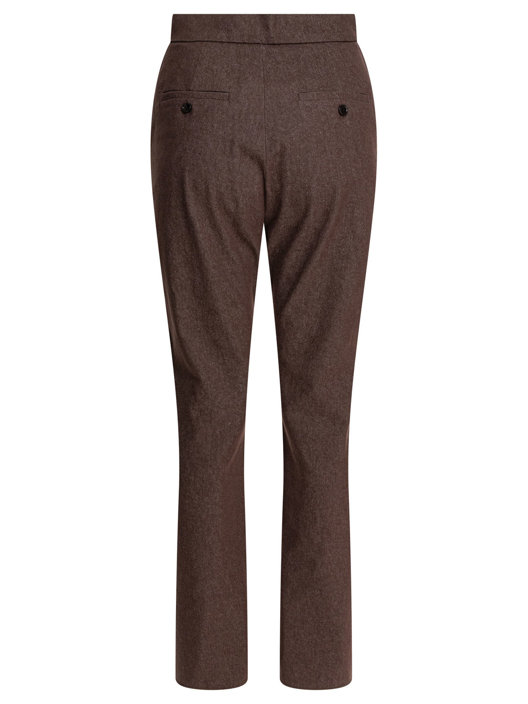 Max Mara Denim-Effect Cotton Trousers - Marrone | 40922f1c8caae387219da0cae669b7b5f4dedc80