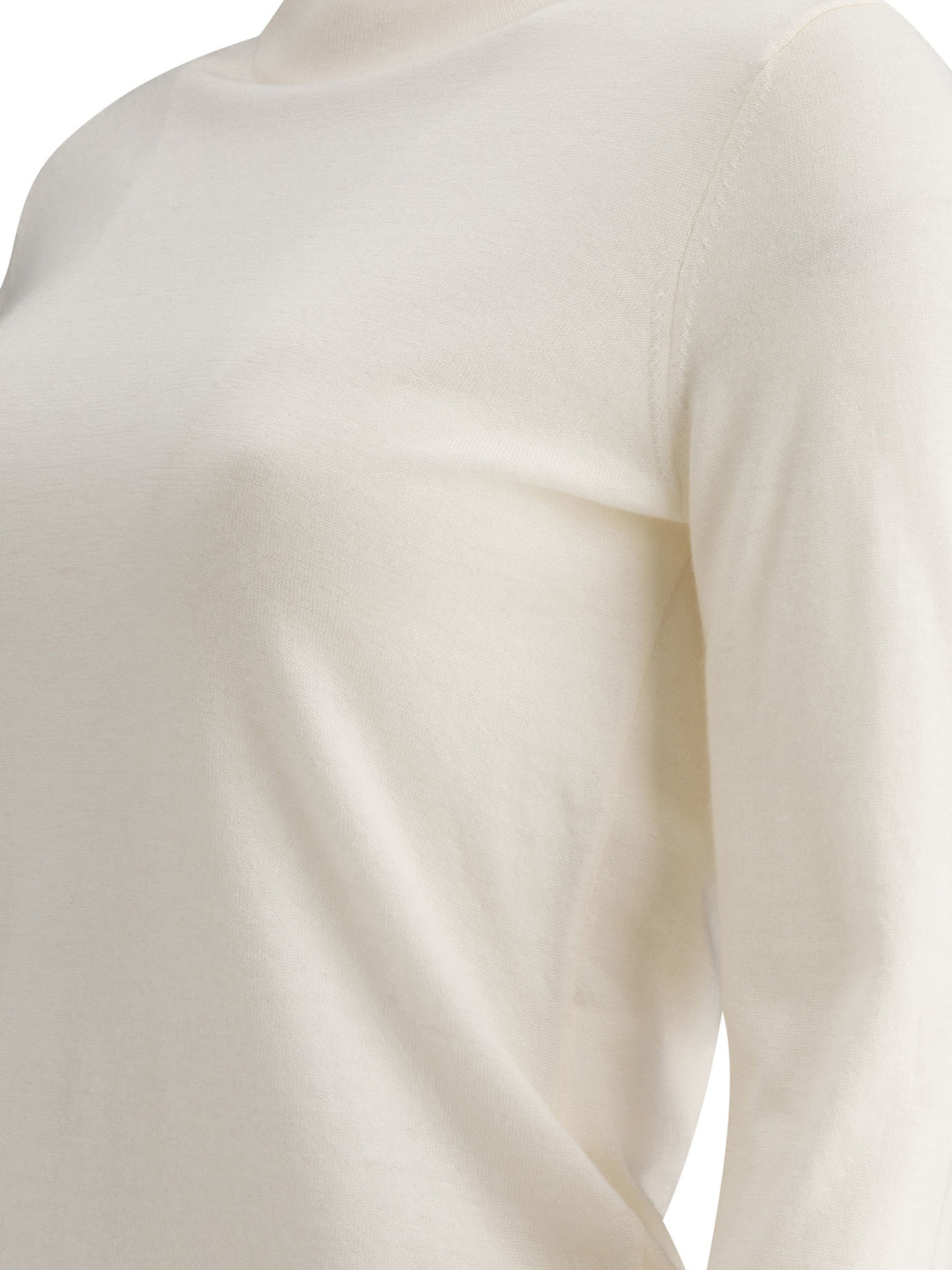 Max Mara Cashmere Turtleneck Knitwear - Bianco | 90dc0275d970d3b04efee89f0cf017b860e38db3