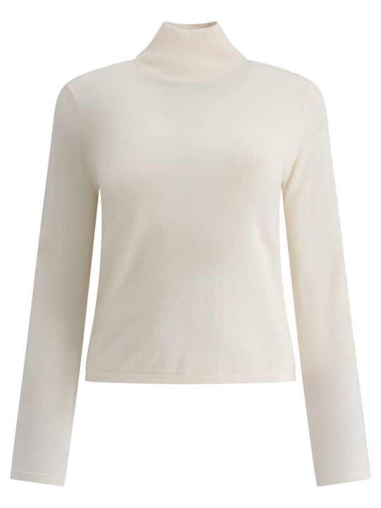 Cashmere Turtleneck Knitwear Bianco