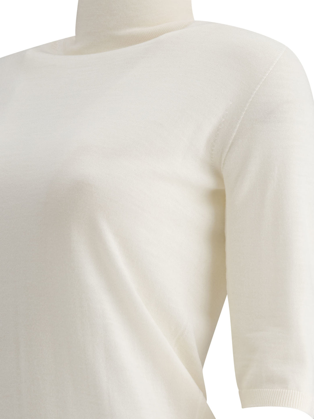 Max Mara Wool Turtleneck Knitwear - Bianco | fd433664d77f603ffc85c33ae6d42ded525fa040