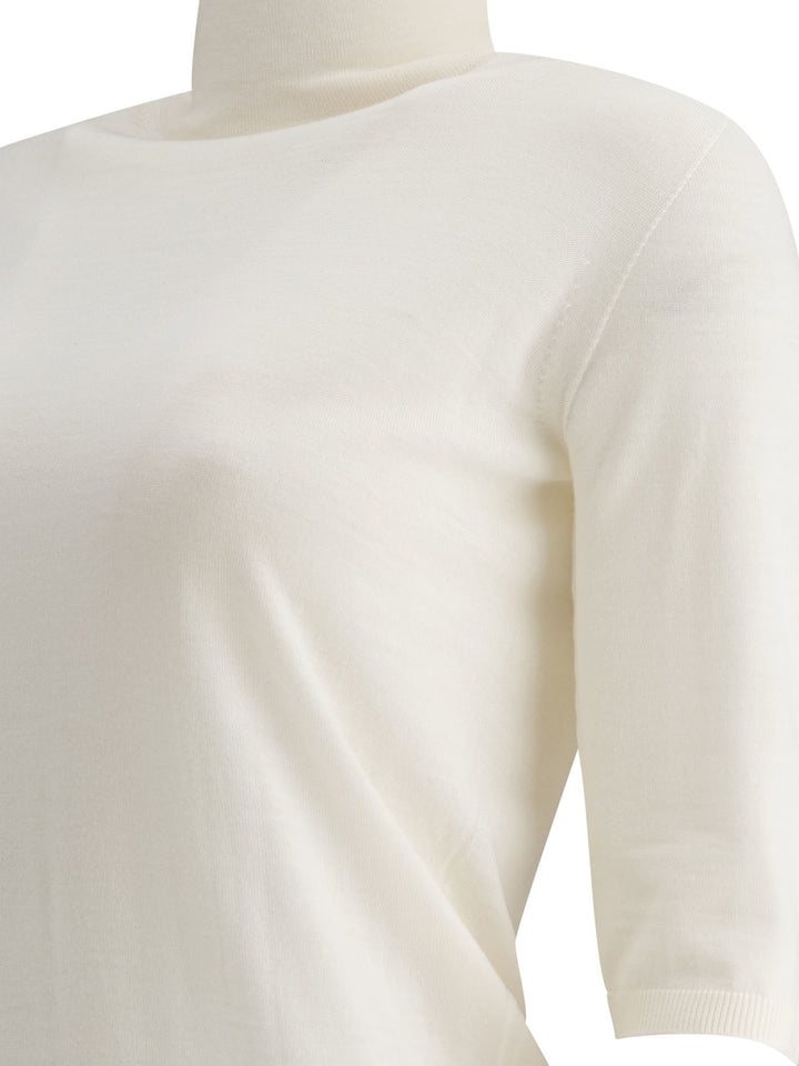 Max Mara Wool Turtleneck Knitwear - Bianco | fd433664d77f603ffc85c33ae6d42ded525fa040