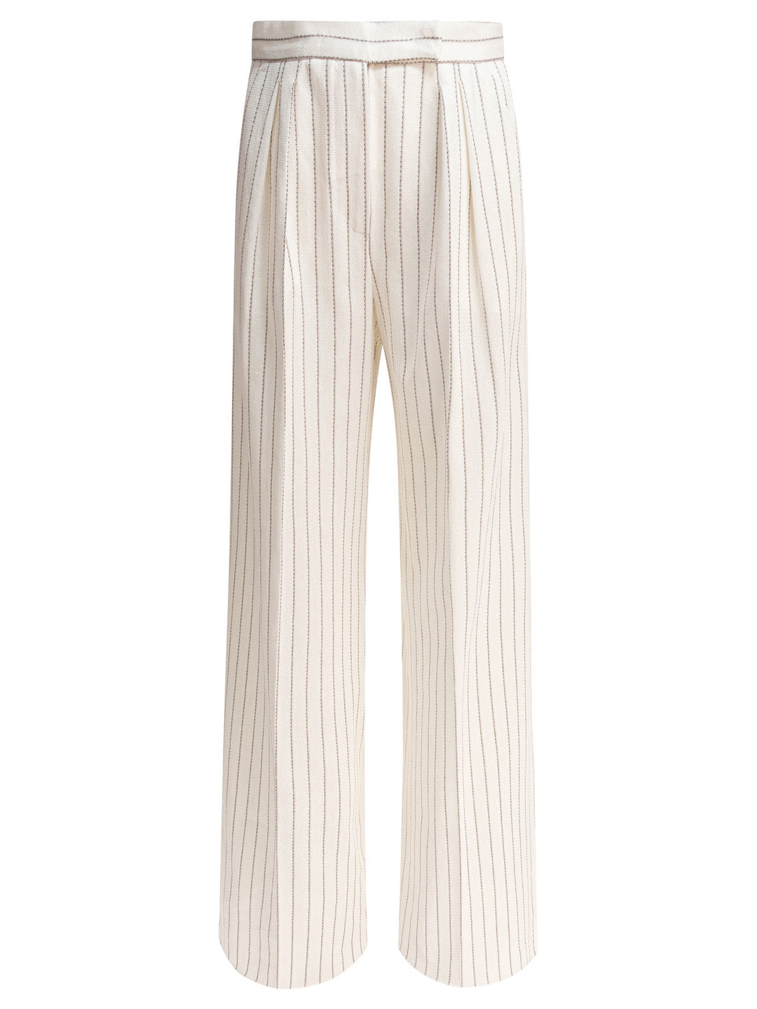 Max Mara Wide-Leg Trousers - Bianco | 4f276d6927a0af1d8ab5f240032a2855b7795eb1