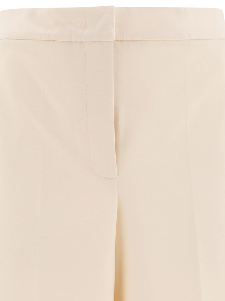 Max Mara Straight-Leg Trousers - Bianco | ed660a7d45c3780cc8eabee1030620a95c6e4e4e