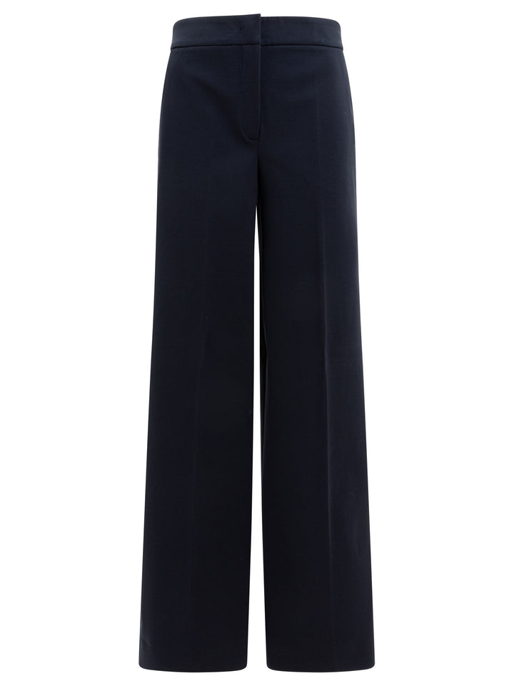 Max Mara Straight-Leg Trousers - Blu | c62a7922be1063d1ef8538ad6cb0e59a50fa0ab4