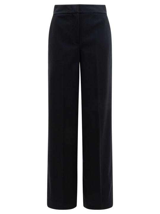 Straight-Leg Trousers Nero