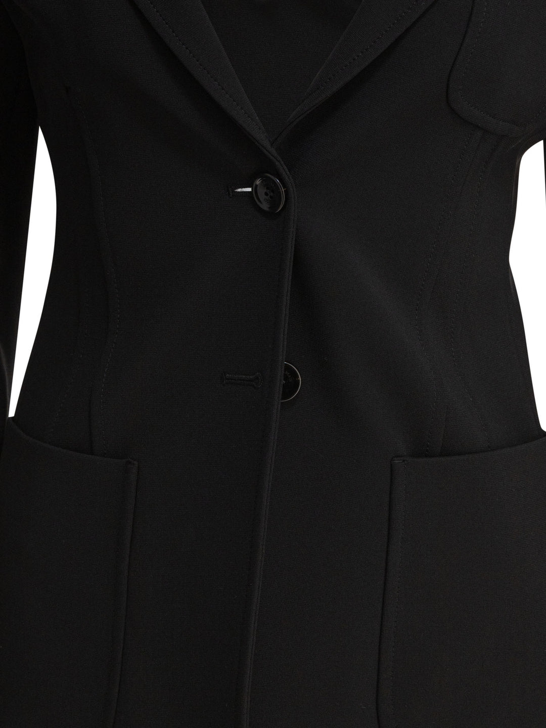 Max Mara Slim Jersey Blazer Jackets and Coats - Nero | c7611084ec73e9ea171570cc3f1c1649651053db