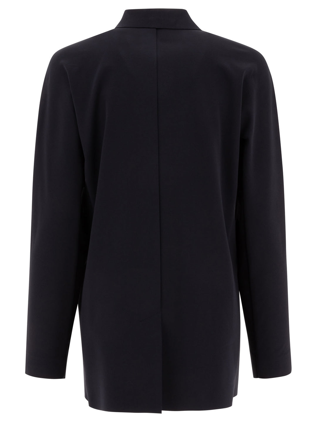 Max Mara Single-Breasted Jersey Blazer Jackets and Coats - Blu | 0e93c5e2a6968161a0bc7b25c769536add7df0d8