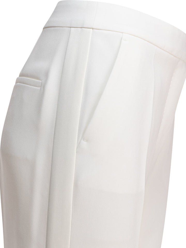 Max Mara Pianoforte  Trousers - Bianco | e3c42b3a742fd0aa522428cc8742a8f7022a9d99