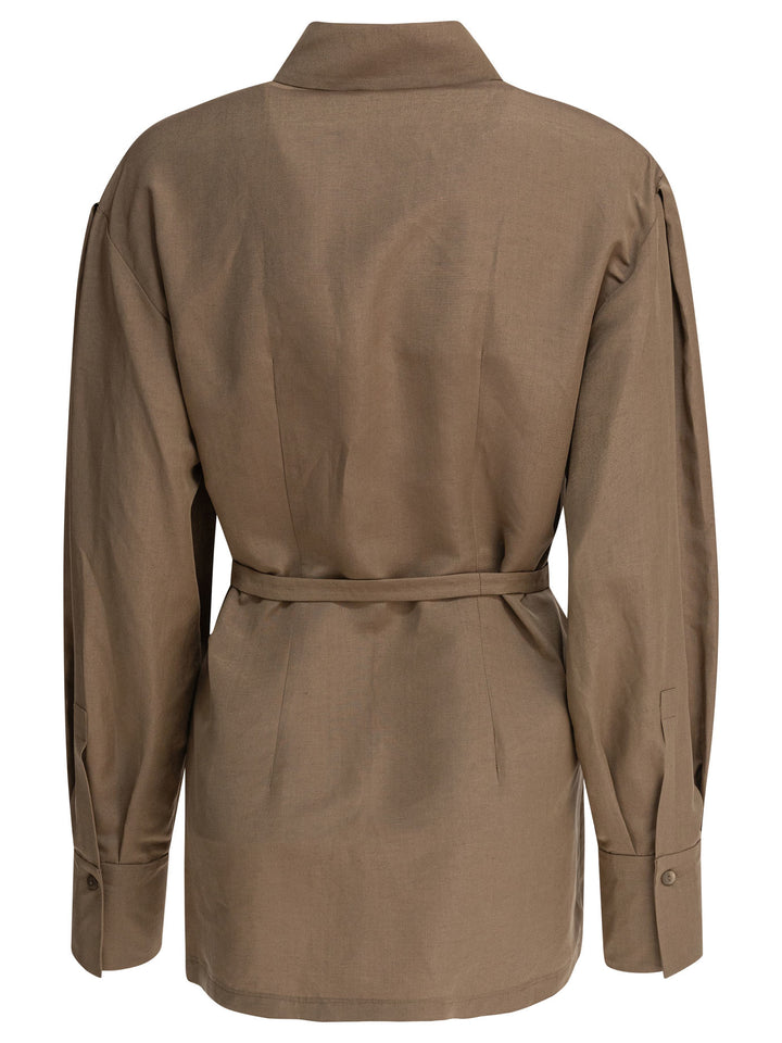 Max Mara Pure  Shirts - Beige | 7244f976d9edbcfc2611412a9b242c1fc4782ec0