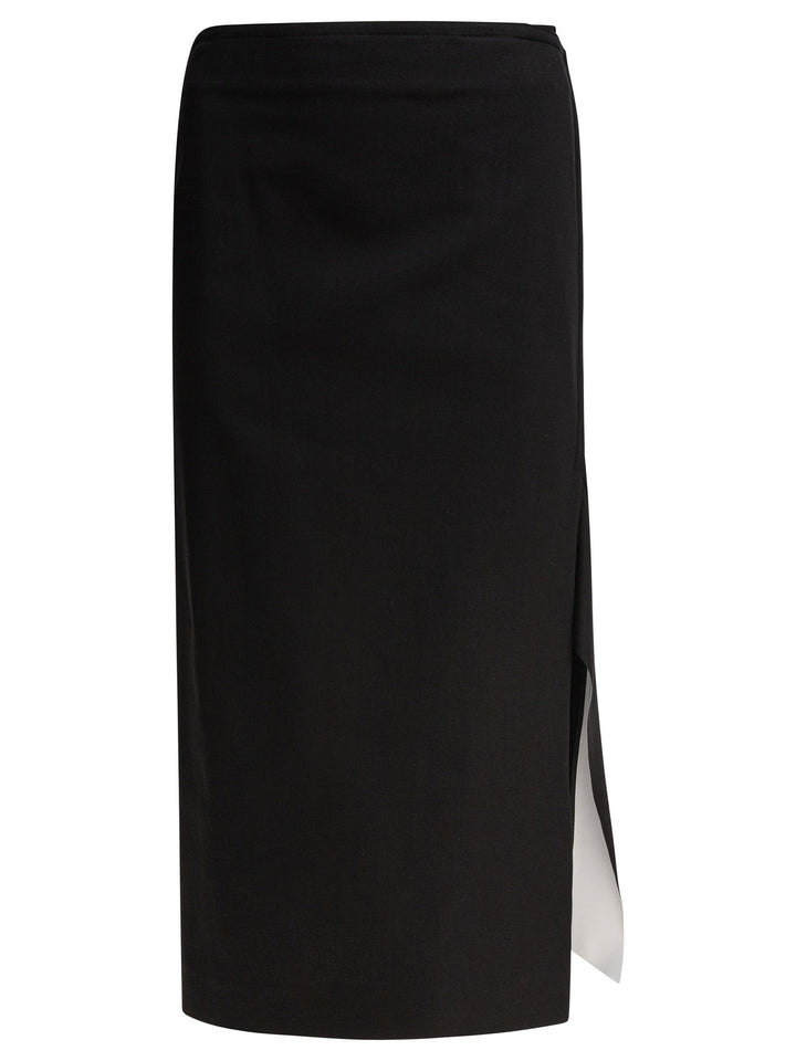 Max Mara Sportmax Cotton Pencil Skirt Gonne - Nero | 096b645e53dff763cb6b67b5d6756c7517792ffa
