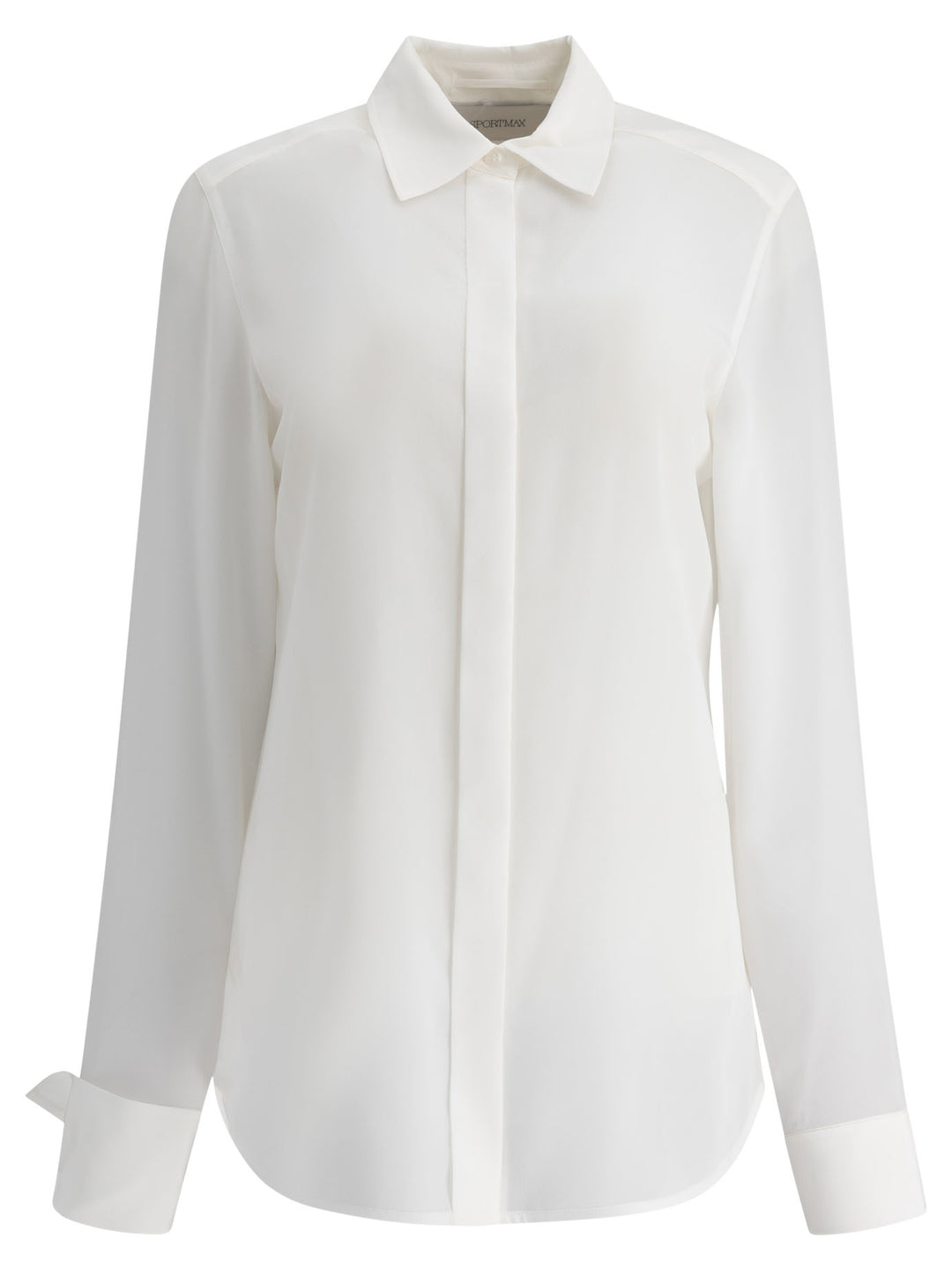 Max Mara Sportmax Silk Shirt Shirts - Bianco | 2178668b6db226c0b7966ec98ce225f6be351e0a