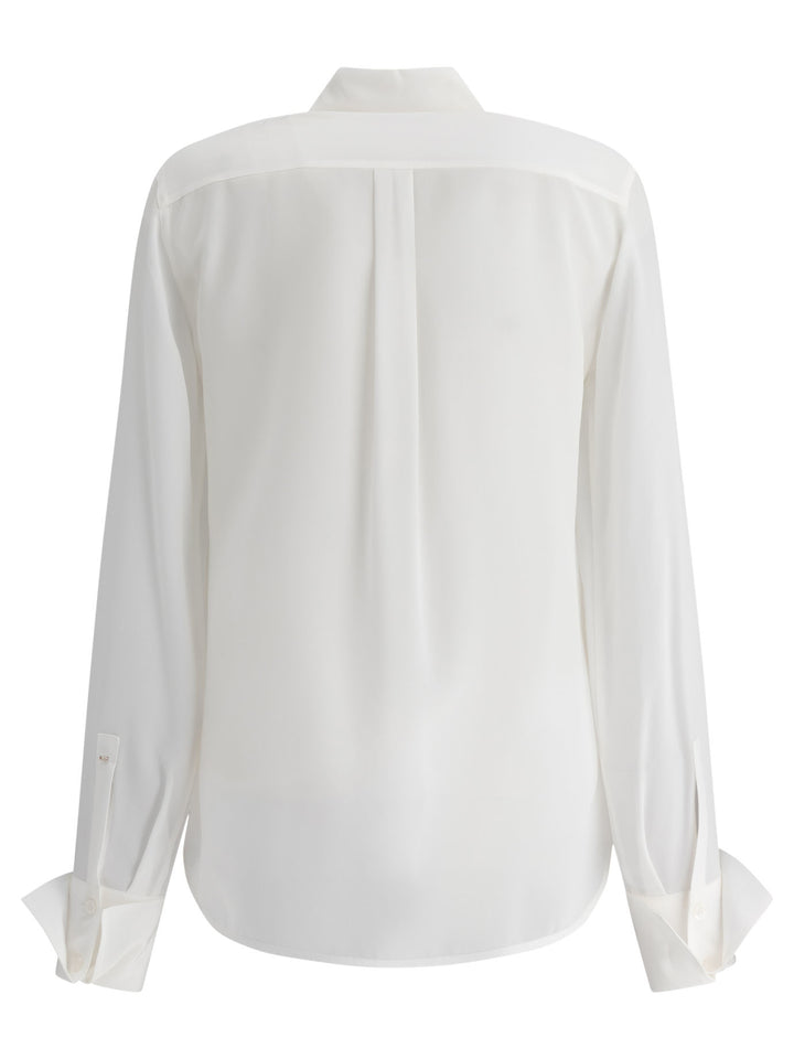 Max Mara Sportmax Silk Shirt Shirts - Bianco | bbdbdf3017a2312a87bbb55bb02caa66b16309a9
