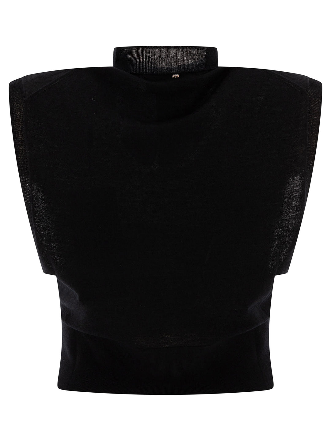Max Mara Sportmax Cotton Sleeveless Top Top - Nero | e9811f35e0f477a2dca6ca2c34455f9f6931b2b6