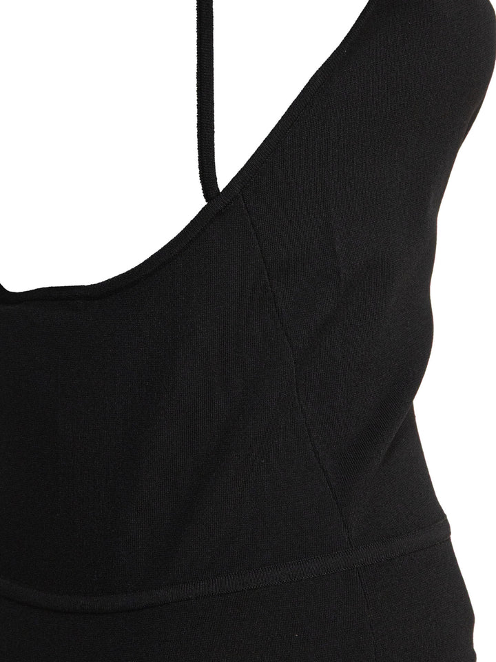 Max Mara Sportmax Sleeveless Draped Bodysuit Top - Nero | f225a40bb4b4a6b065ede972ace672a792ab7823