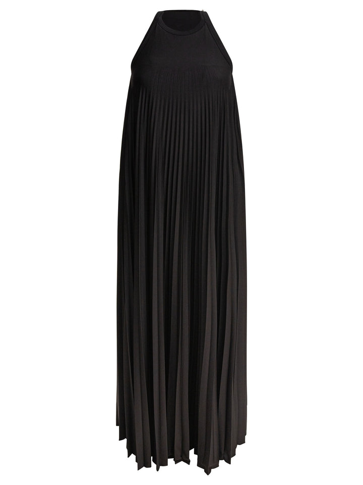 Max Mara Sportmax Long Dress With Open Back Abiti - Nero | e03893eceba744030087608973ebaea1b8423d00