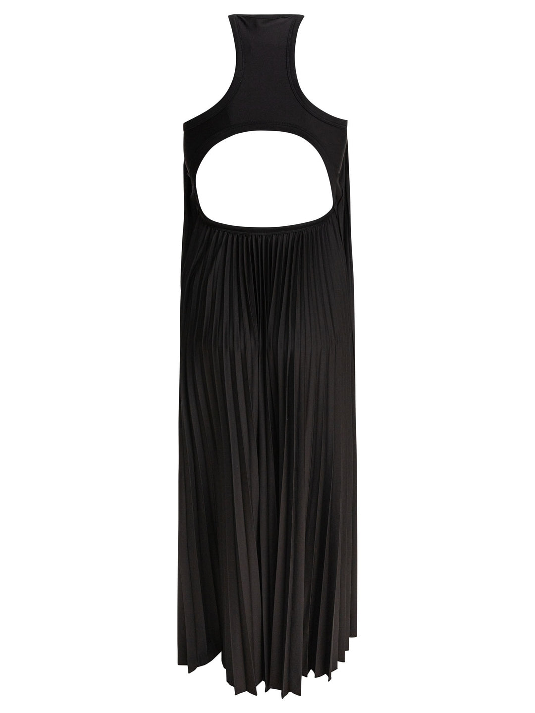 Max Mara Sportmax Long Dress With Open Back Abiti - Nero | 5eaf8f516b72ac08e80da8ef9def0577842b4f49