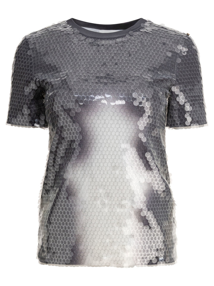 Max Mara Sportmax T-Shirt With Sequins T-shirts - Grey | 8ed5c739220b5c72b6a45080eeb00f3b9dadabd7