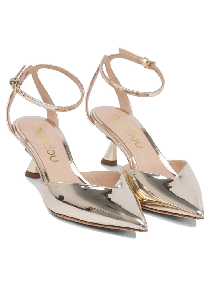 Ninalilou Goldene High Heels