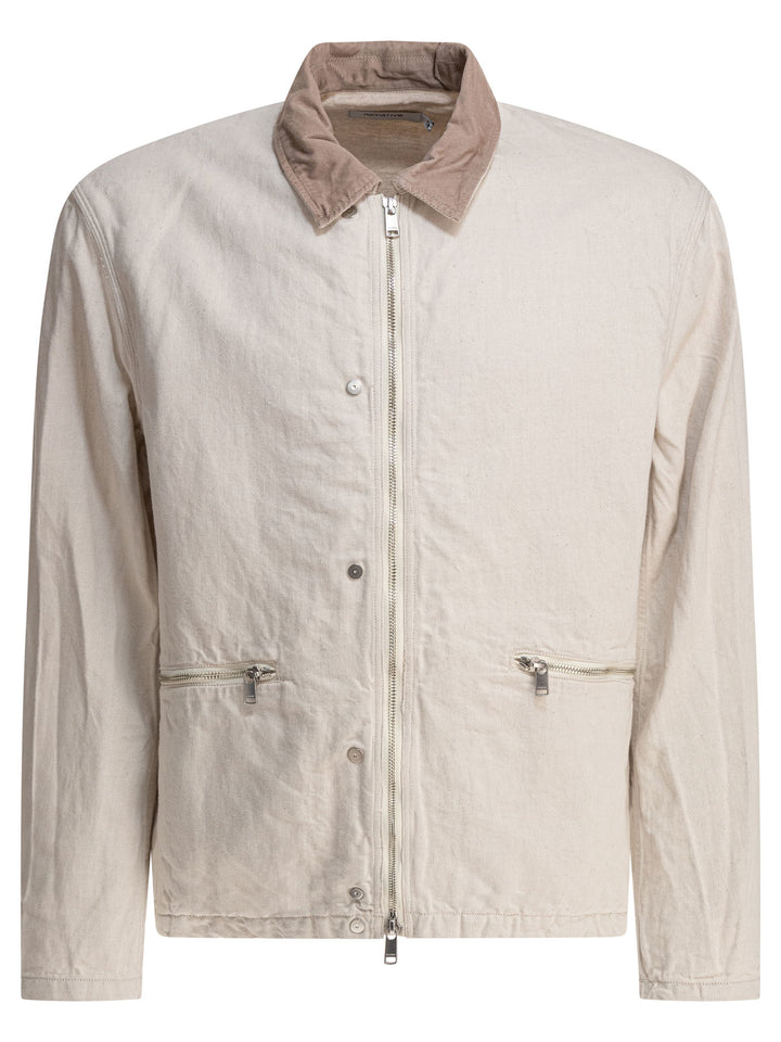 Nonnative Cotton Overshirt Jacket Jackets and Coats - Bianco | 241abb907b89f4ebb5badeb8f705c53de0e6204c