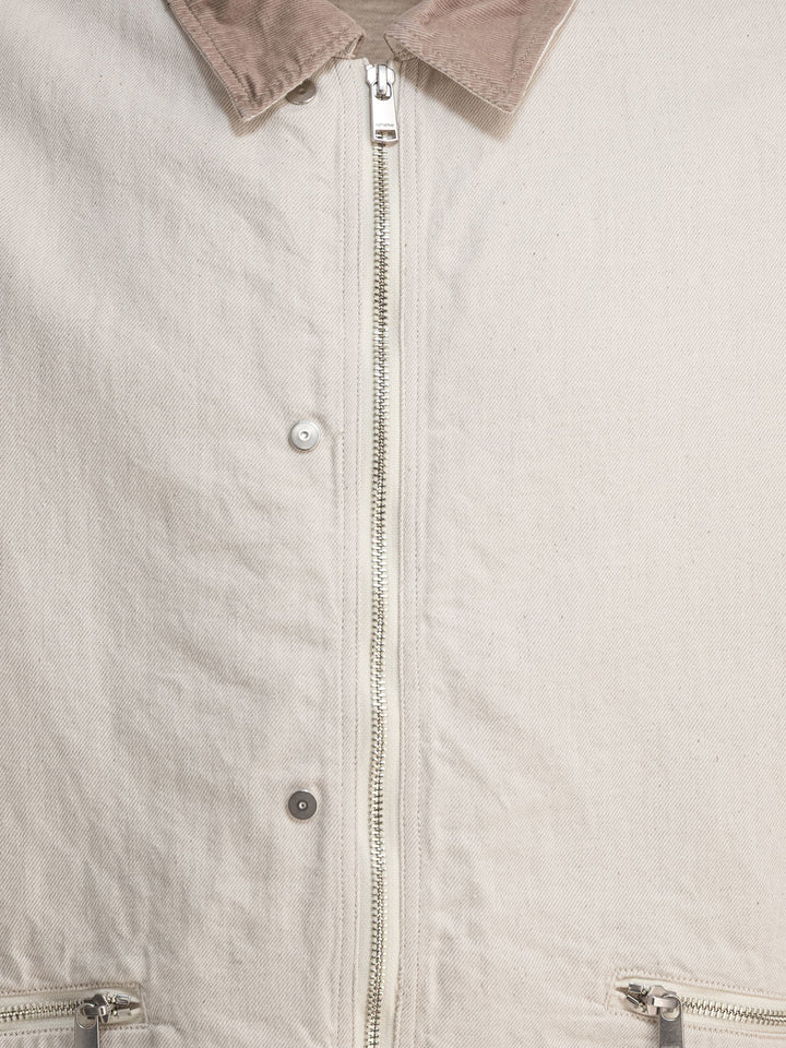 Nonnative Cotton Overshirt Jacket Jackets and Coats - Bianco | 17e4e25da81ad38d7155877dd6d298bd6a6c4776