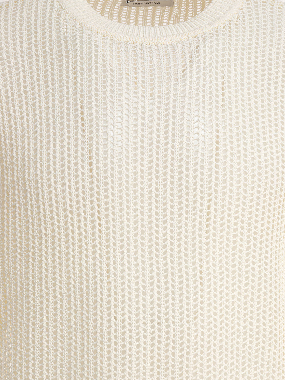 Nonnative Cotton Blend Crewneck Sweater Knitwear - Bianco | 66e2bd2f55c34233c12aea27ab8919d7c5c88f7b