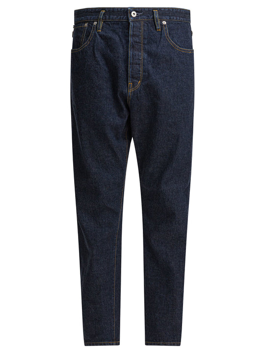 Straight-Leg Jeans Blu