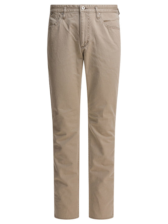Five-Pocket Cotton Pants Trousers Beige