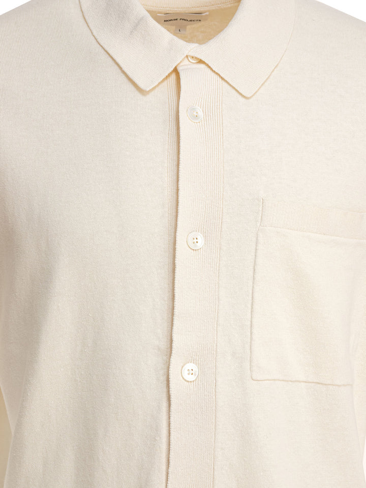 Norse Projects Rollo Shirts - Bianco | d95746d54e917f607d465bdd7a67322849ea961f