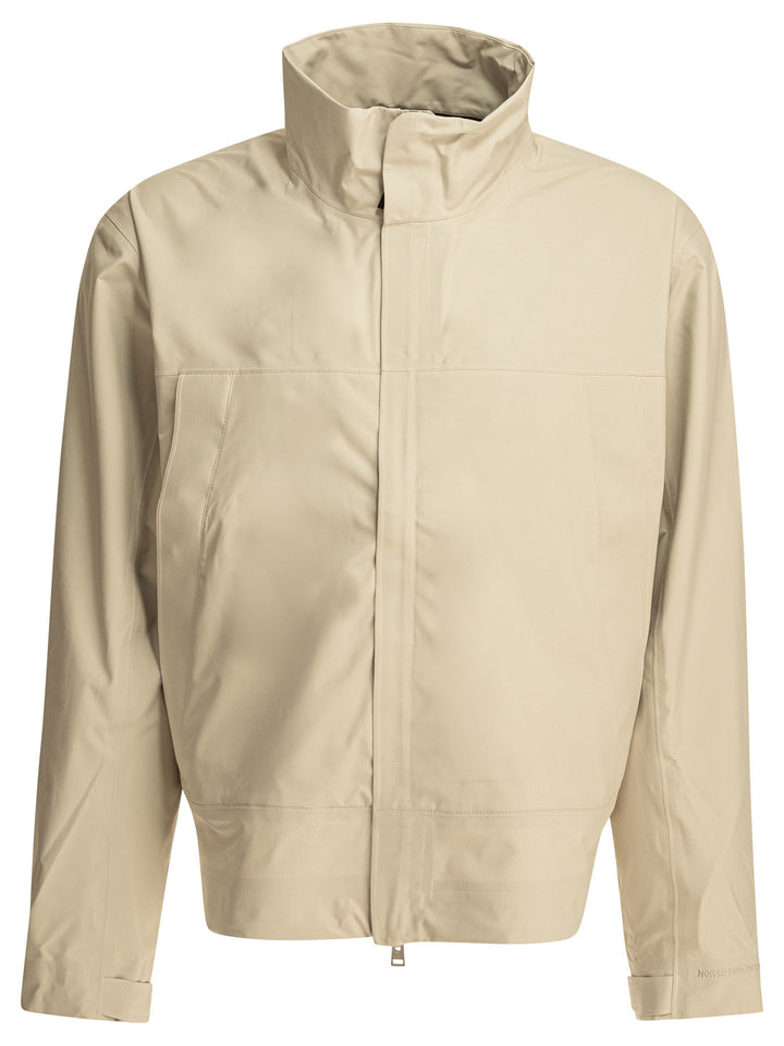 Norse Projects 3l Stand Collar Jackets and Coats - Bianco | 0d7376584b6492d04087f1903e188d923447682e