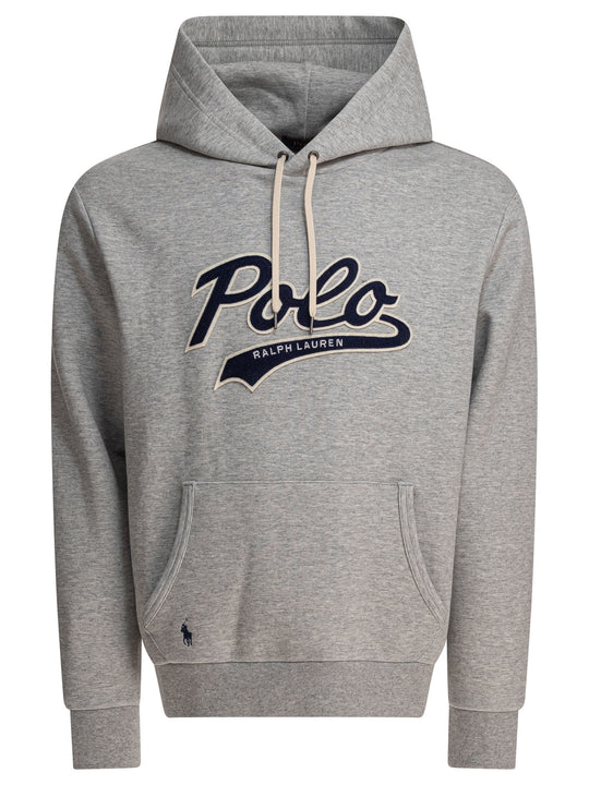Hoodie With Logo Sweatshirts Grey